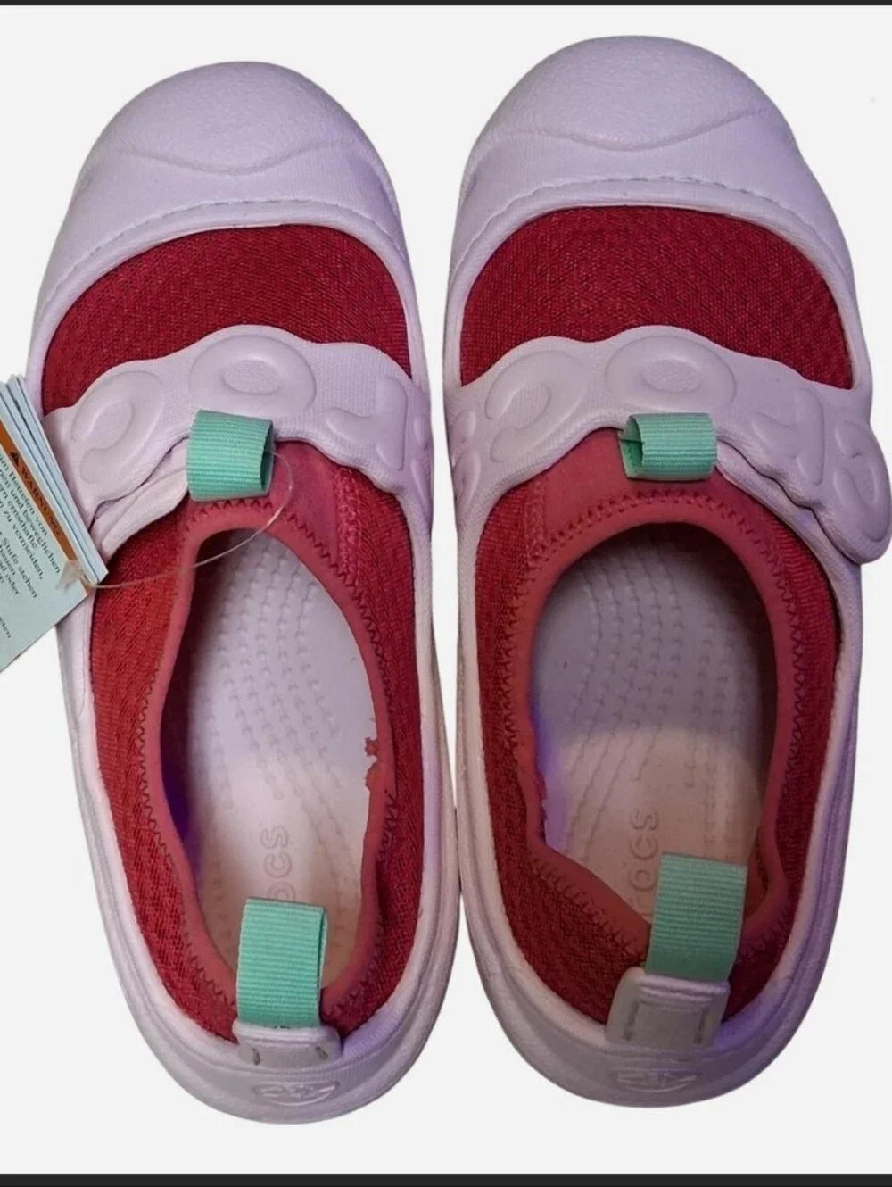 Crocs Kids' Pink Slip-On Sneakers